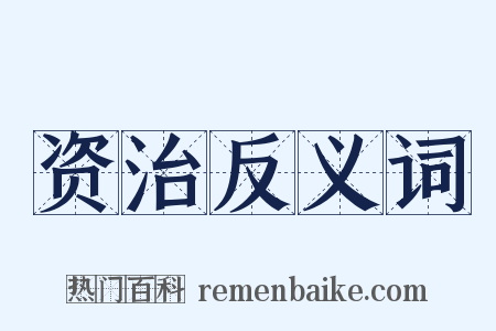 资治反义词是什么意思的图片